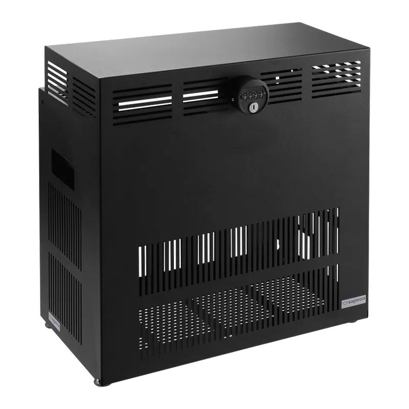 [ER-E4-BLK] Gabinete de pared con cerradura EagleRack 4U Color Negro