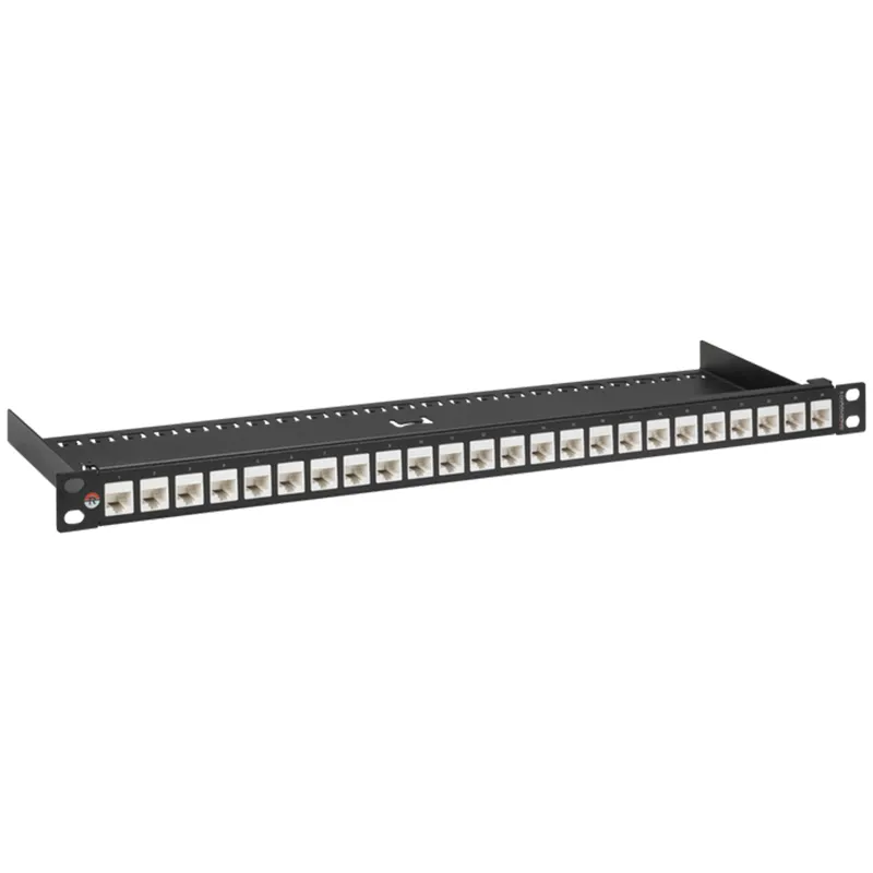 [AC-PP1-BLK] Patchpanel AC-PP1-BLK 24 puertos - 2/3U - Con coples RJ45